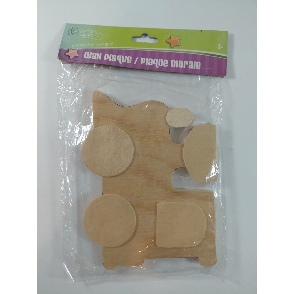 Crafter's Square DIY Wood Wall Plaque House Shape Craft Kit Home Decor Art NEW